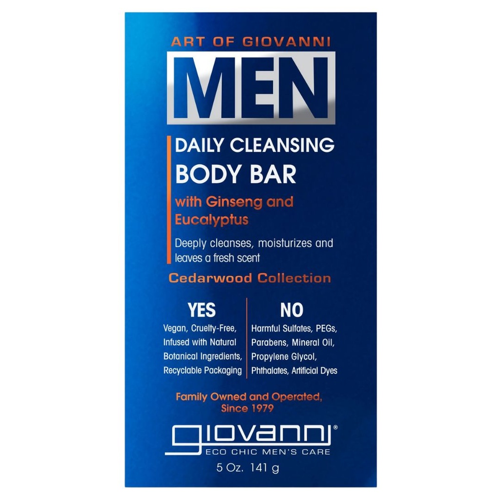 Giovanni Men's Daily Cleansing Body Bar 5oz