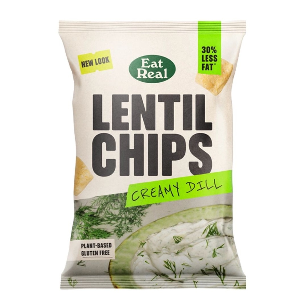 Eat Real Lentil Chips Creamy Dill 95g