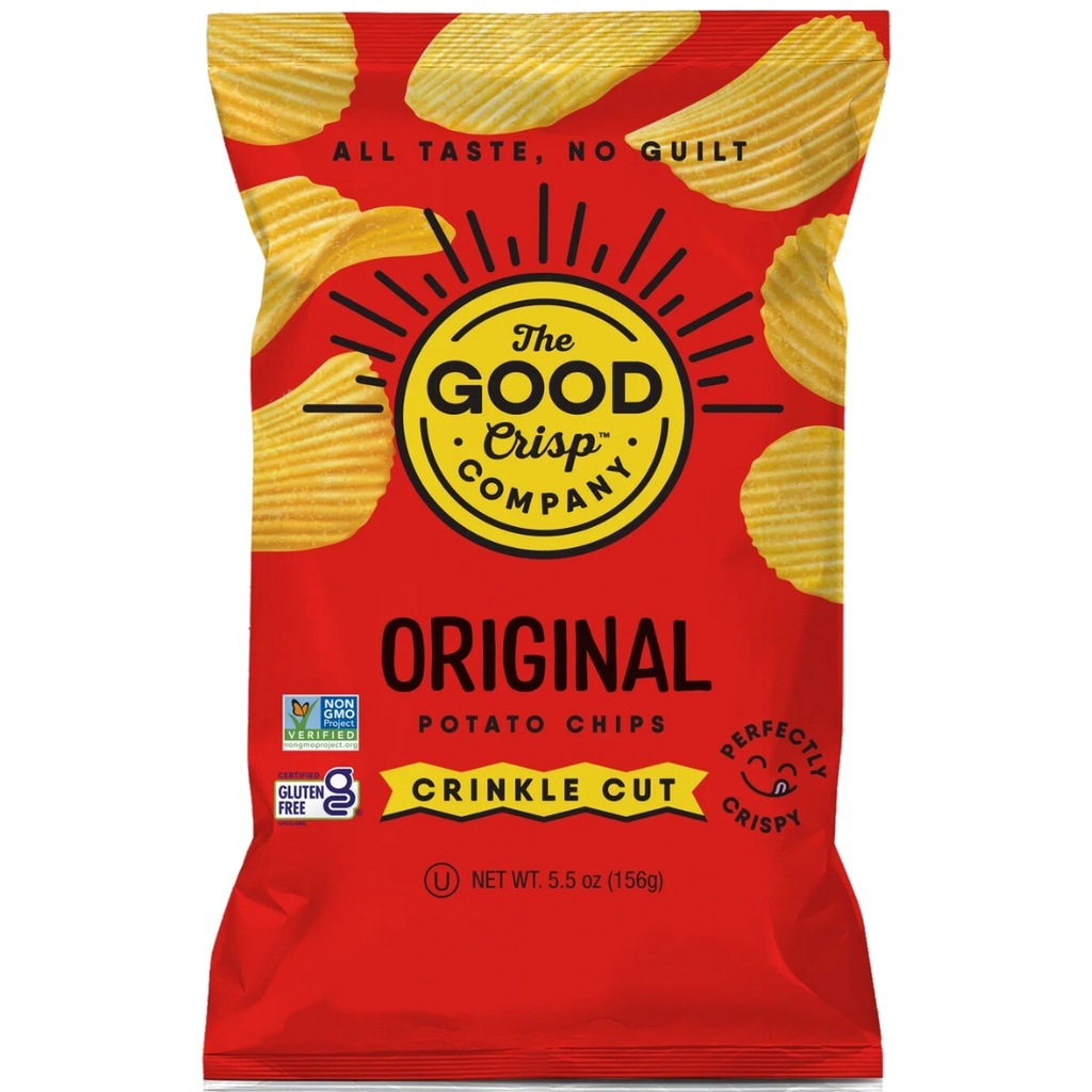 The Good Crisp Company Crinkle Cut Original Potato Chips 5.5oz