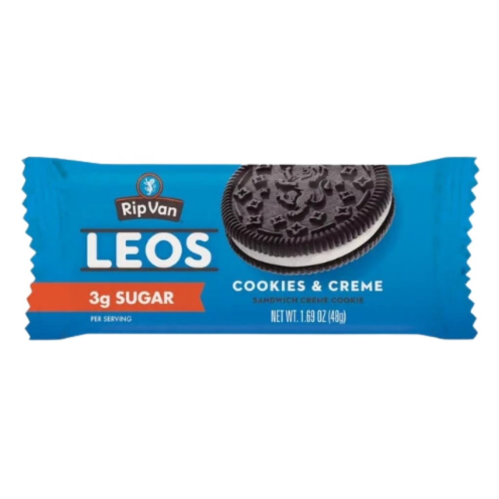 Rip Van Leos Cookies & Creme Sandwich Cookies 1.69oz