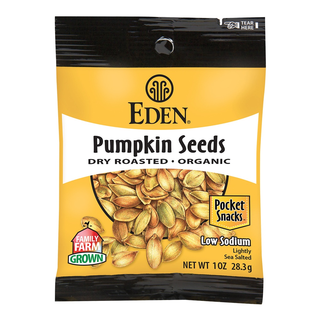 Eden Foods Organic Roasted and Salted Pumpkin Seeds 1oz