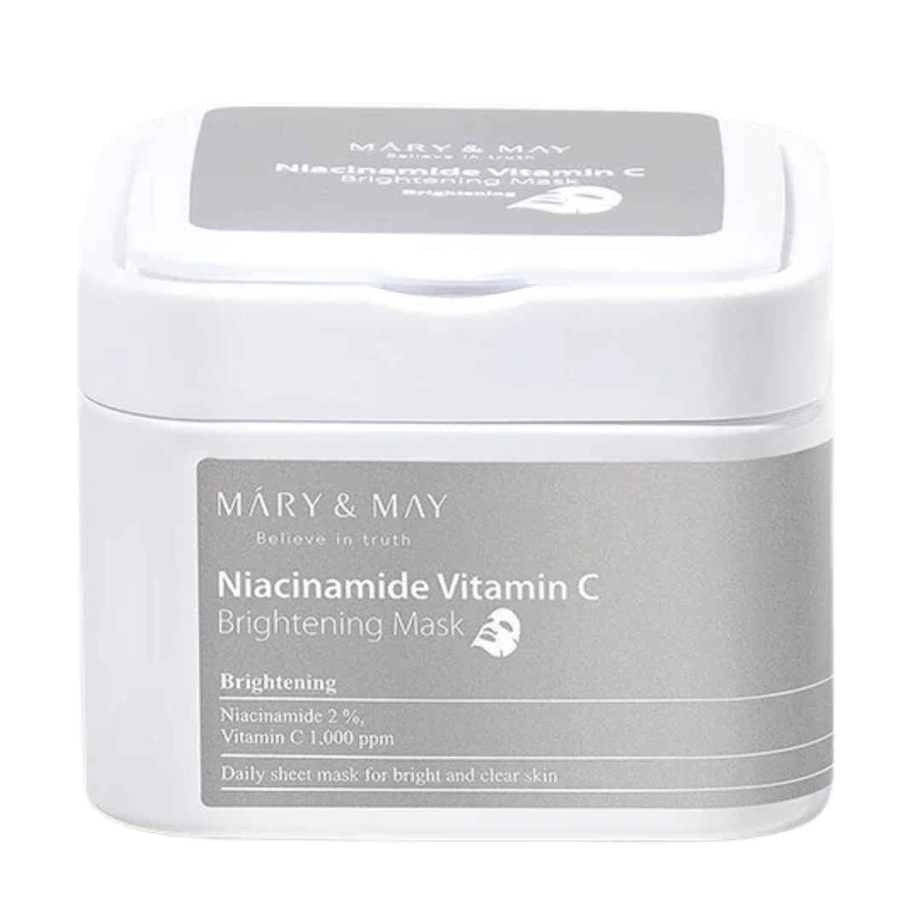 Mary & May Niacinamide Vitamin C Brightening Sheet Masks 30ct