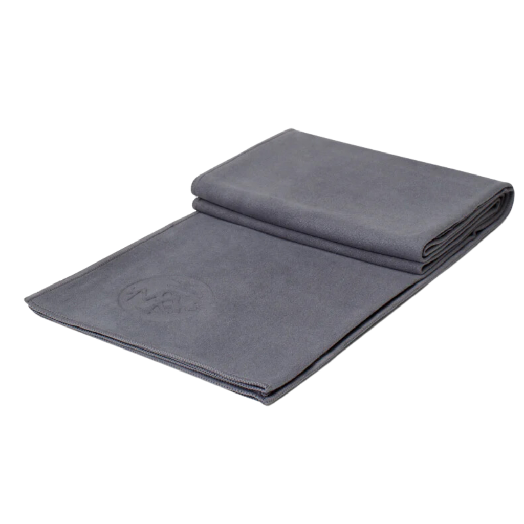 Manduka eQua Yoga Mat Towel Thunder Grey 72in