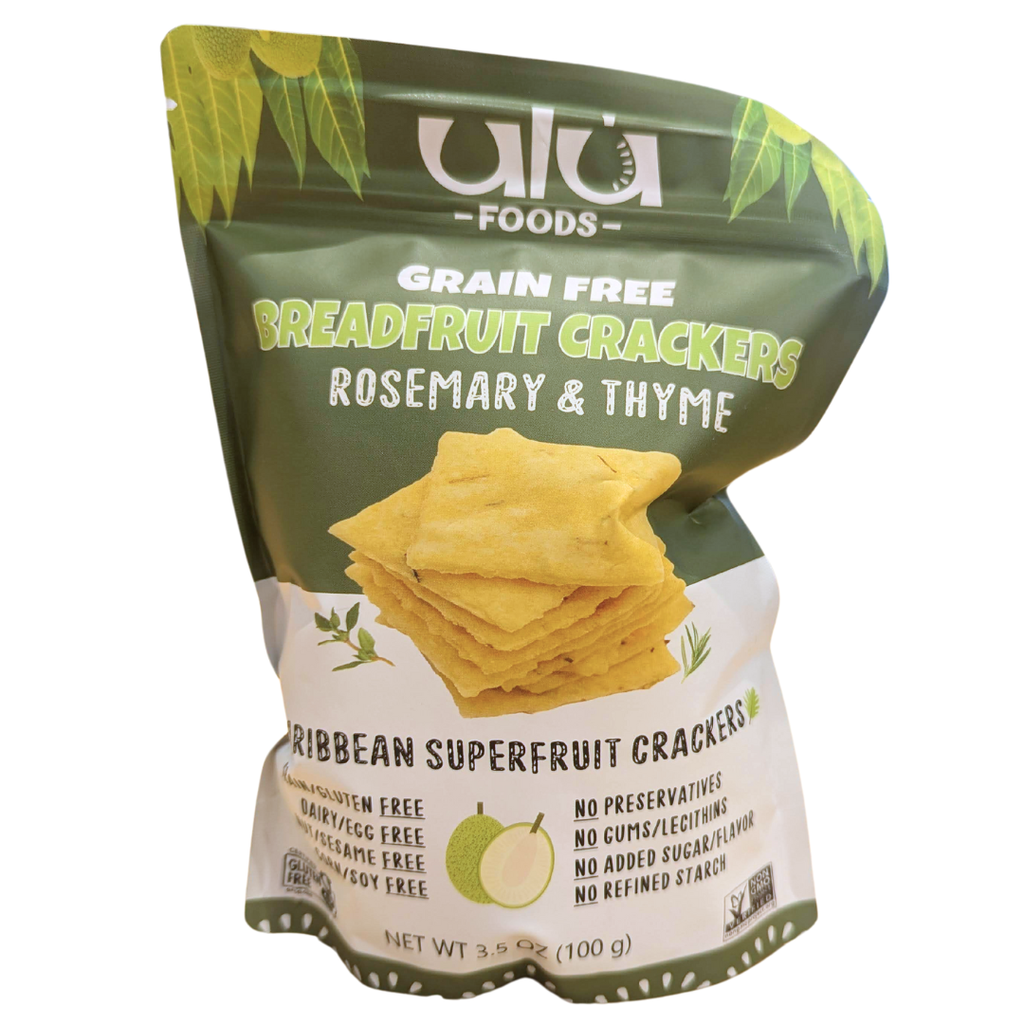 Ulu Foods Breadfruit Crackers Rosemary & Thyme 100g