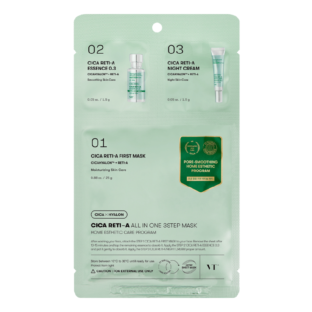 VT Cosmetics Cica Reti All-In-One 3-Step Mask