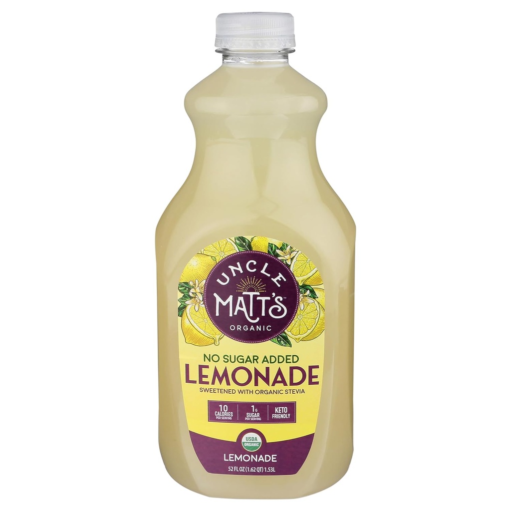 Uncle Matt's Organic 1/2 & 1/2 Lemonade 52oz