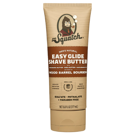 Dr Squatch Easy Glide Shave Butter Wood Barrel
