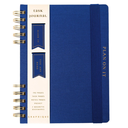 Fabric Covered Journal With Bookmarks Cobalt Blue 6 x 8in