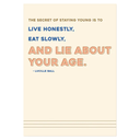 Greeting Card Lie About Your Age 