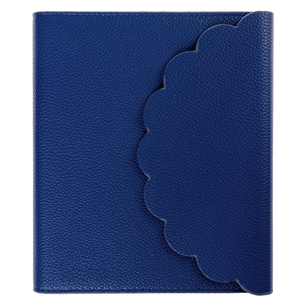 Vegan Leather Wrap Journal Cobalt Blue 6 x 8in