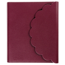 Vegan Leather Wrap Journal Plum Red 6 x 8in