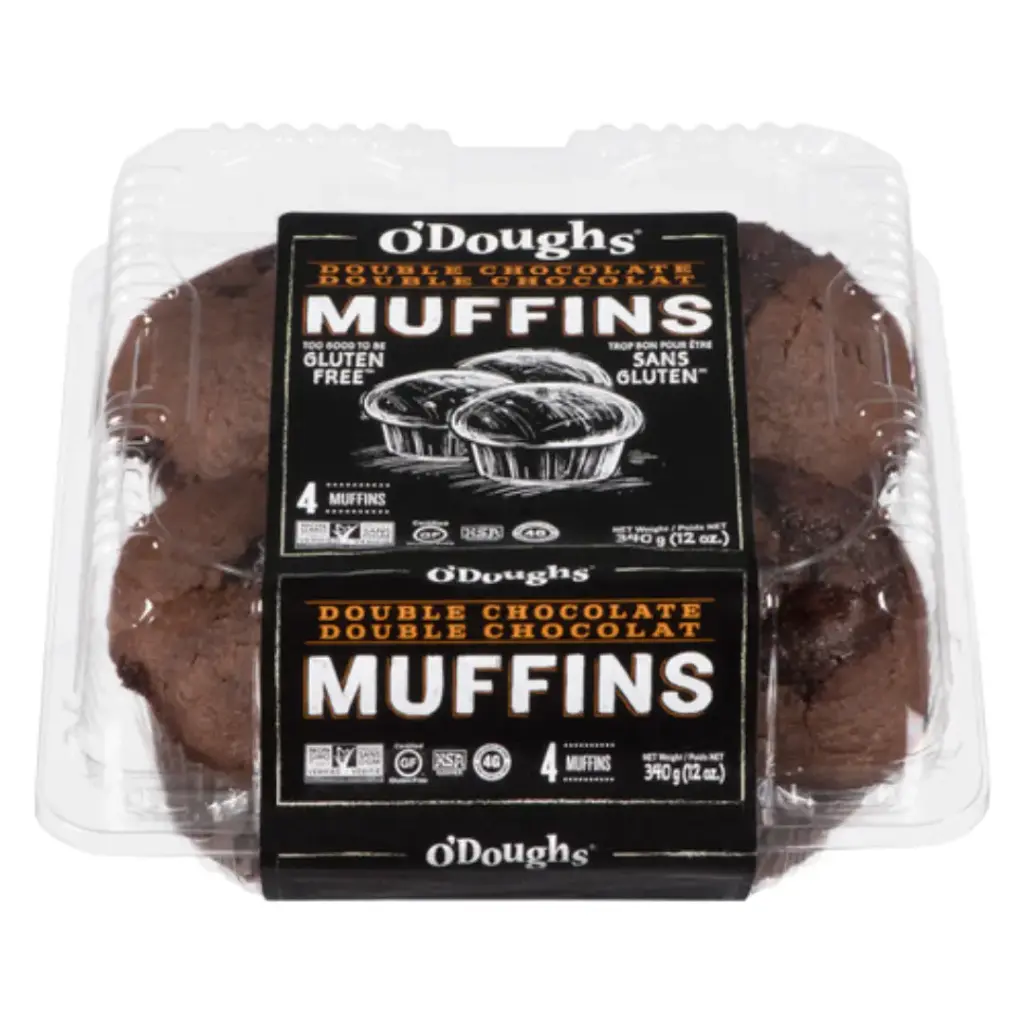 O'Doughs Gluten Free Double Chocolate Muffin 12oz