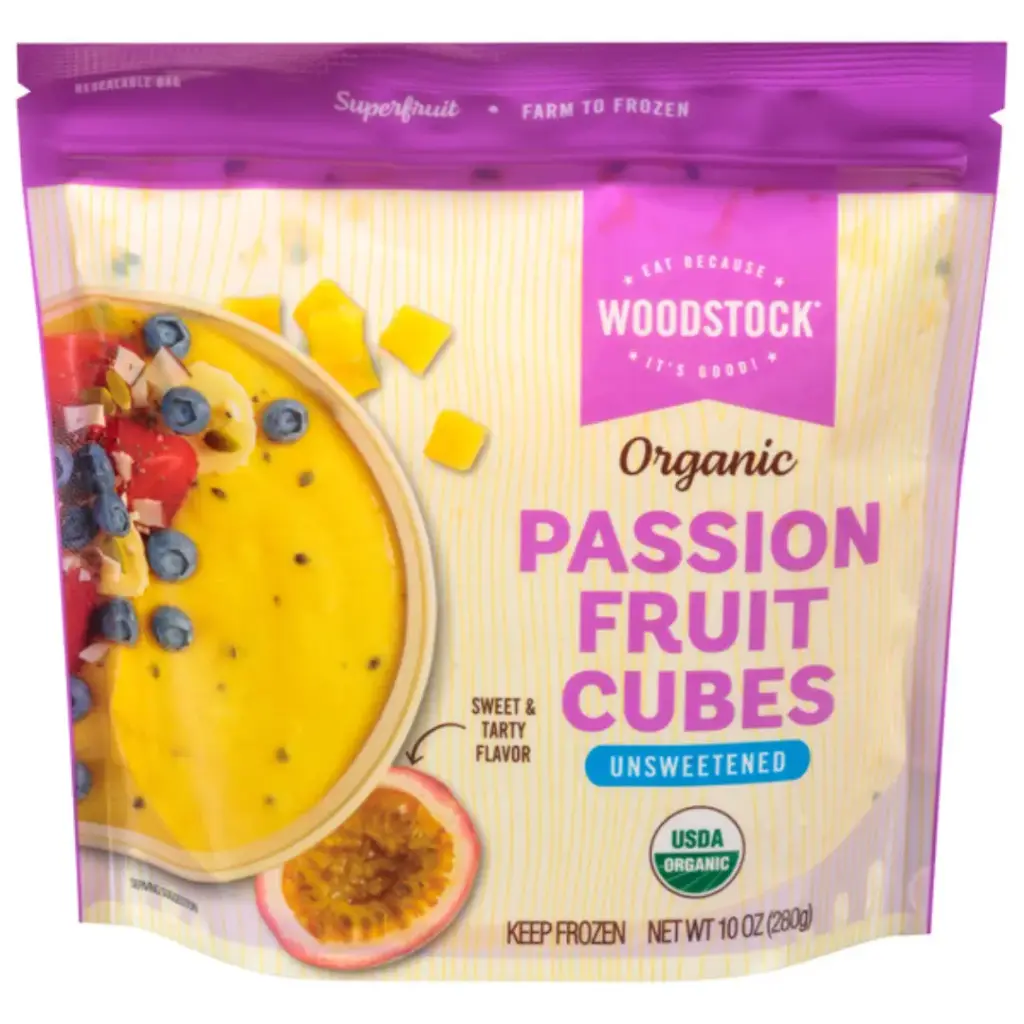 Woodstock Organic Passionfruit Cubes 10oz