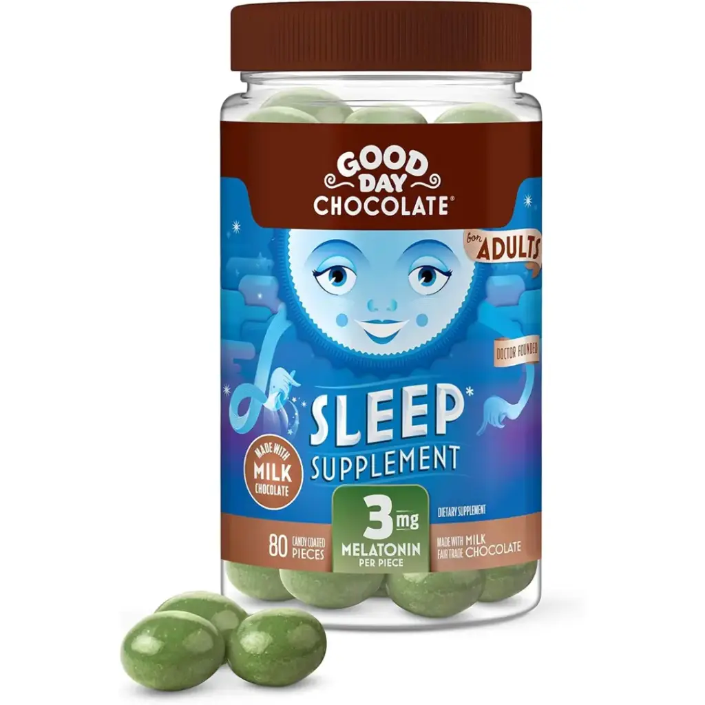 Good Day Chocolate Adults Melatonin Sleep Supplement 3mg 80CT