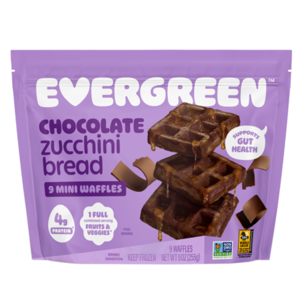 Evergreen Chocolate Zucchini Bread Mini Waffles 9oz