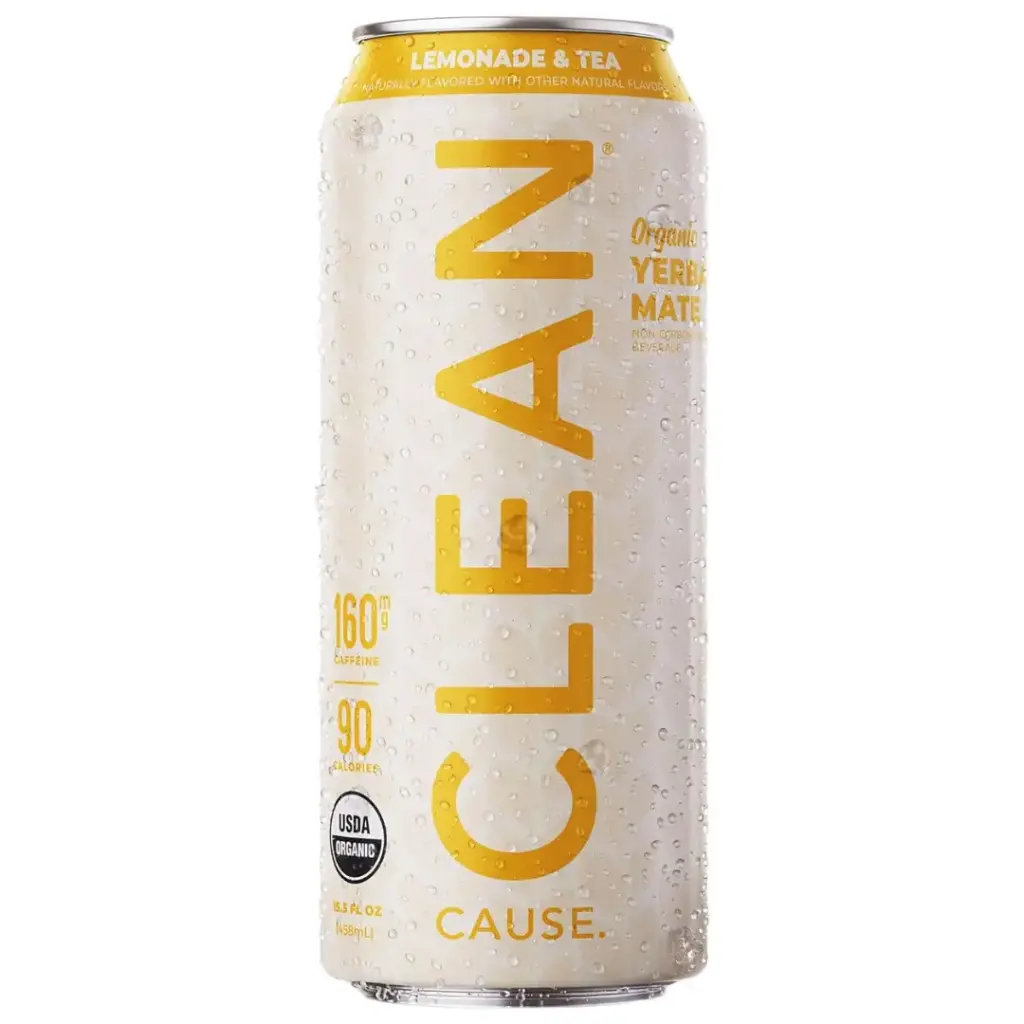 Clean Cause Organic Yerba Mate Lemonade & Tea 15.5oz
