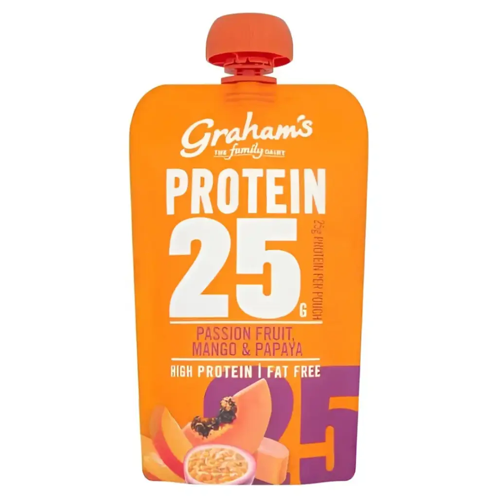 Graham's Protein 25 Pouch Mango, Passionfruit & Papaya 200g