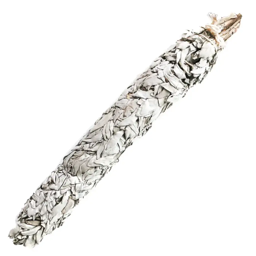 Jumbo California White Sage Smudge Stick 20in