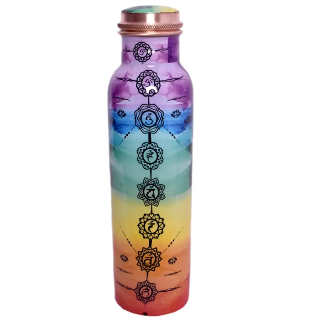 Chakra Synergy Copper Water Bottle 32oz
