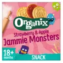 Organix Jammie Monsters Strawberry & Apple Biscuits 8x8g