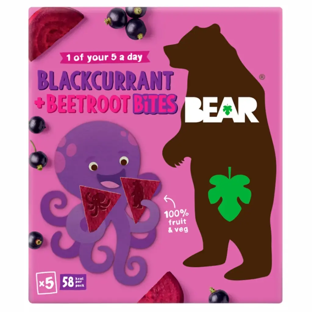 BEAR Bites Blackcurrant + Beetroot 5x18g