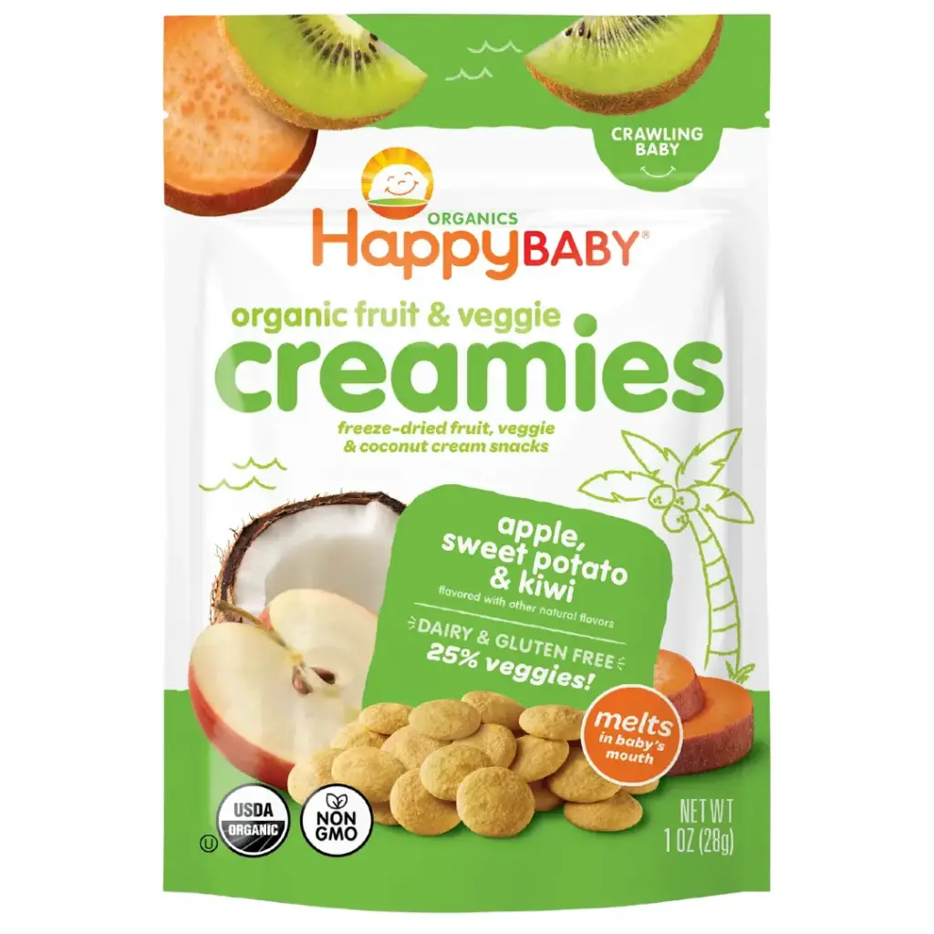 Happy Baby Organic Creamies Apple, Sweet Potato and Kiwi 1oz