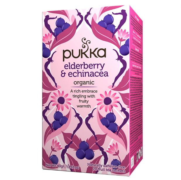 Pukka Organic Elderberry & Echinacea Fruit Tea 20-Bags