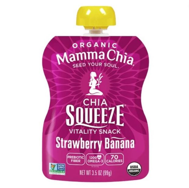Mamma Chia Squeeze Strawberry Banana 3.5oz