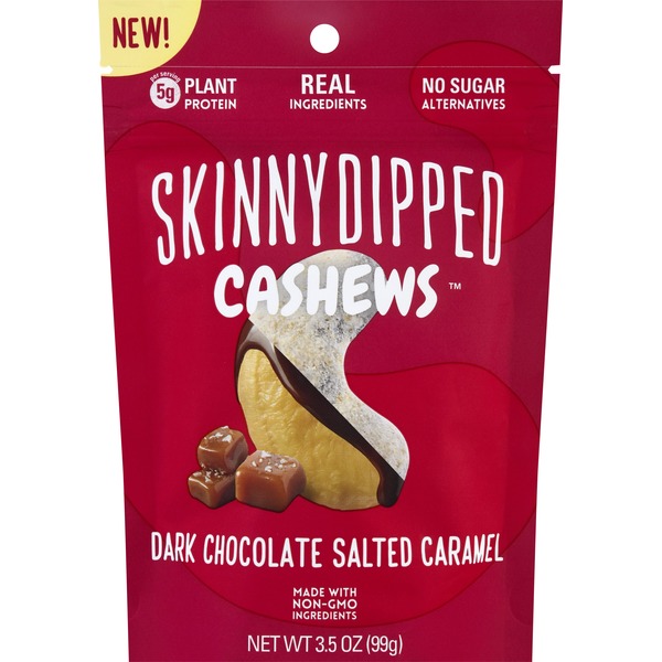 Skinnydipped Salted Caramel Dipped Cashews 3.5oz