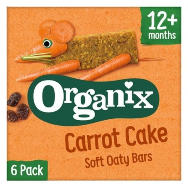 Organix Carrot Cake Soft Oaty Bars 12+ Months 6x23g