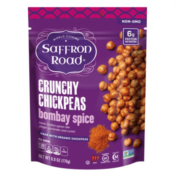 Saffron Road Crunchy Chickpeas Bombay Spice 6oz