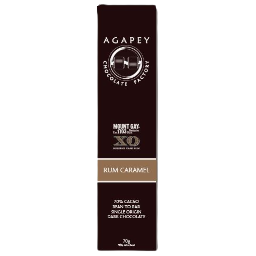 Agapey Mount Gay XO Rum Chocolate Bar 70g