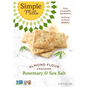 Simple Mills Rosemary and Sea Salt Almond Flour Crackers 4.25oz