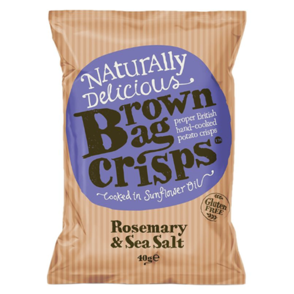 Brown Bag Crisps Rosemary and Sea Salt 40g