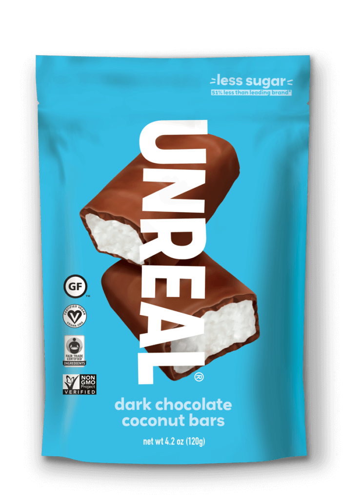 Unreal Dark Chocolate Coconut Bars 8ct 4.2oz