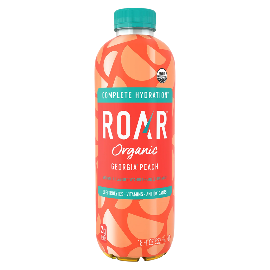 Roar Organic Georgia Peach Electrolyte Water 18oz