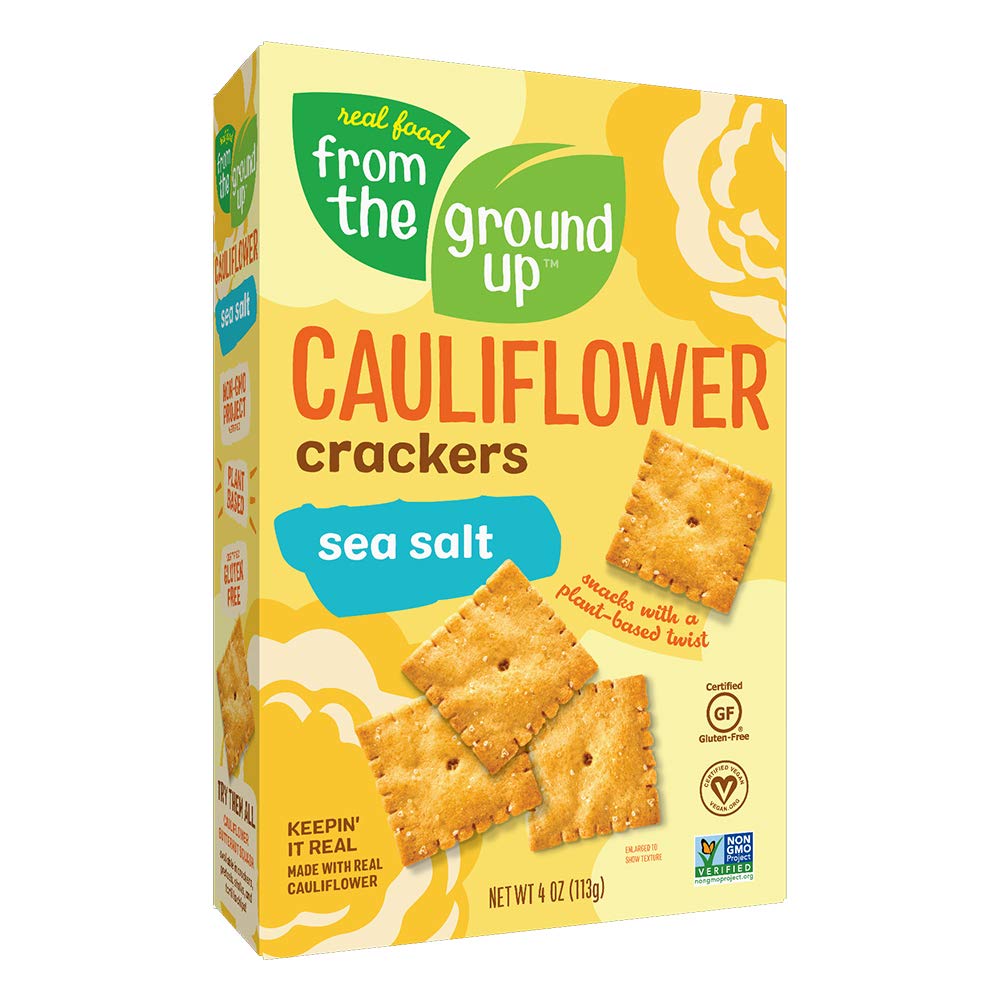 From The Ground Up Sea Salt Cauliflower Crackers 3.5oz