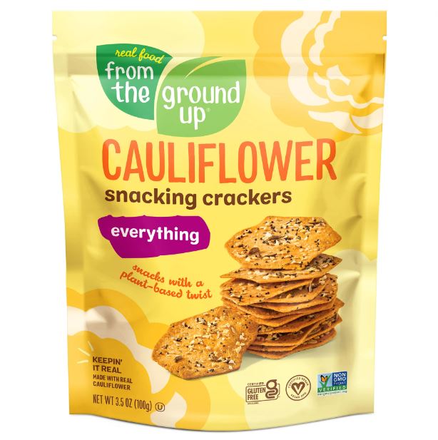 From The Ground Up Everything Bagel Cauliflower Crackers 3.5oz