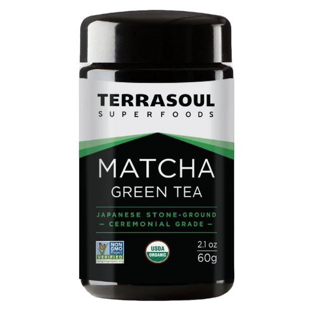 Terrasoul Superfoods Matcha Powder (Ceremonial) 2.1oz Jar