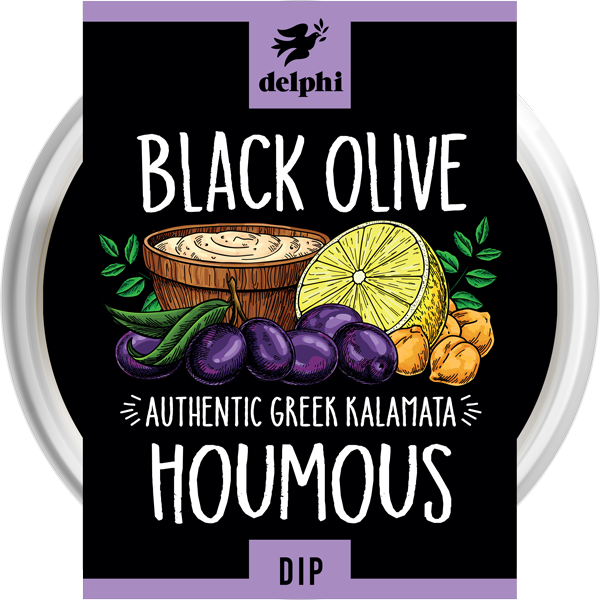 Delphi Black Olive Houmous Dip 170g