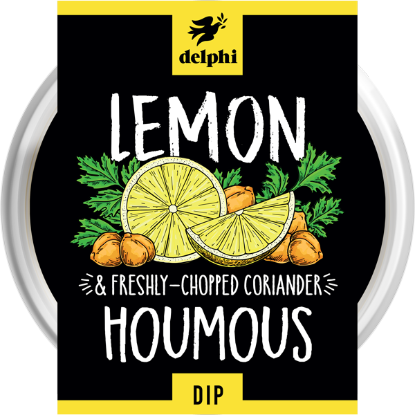 Delphi Lemon & Coriander Houmous Dip 170g