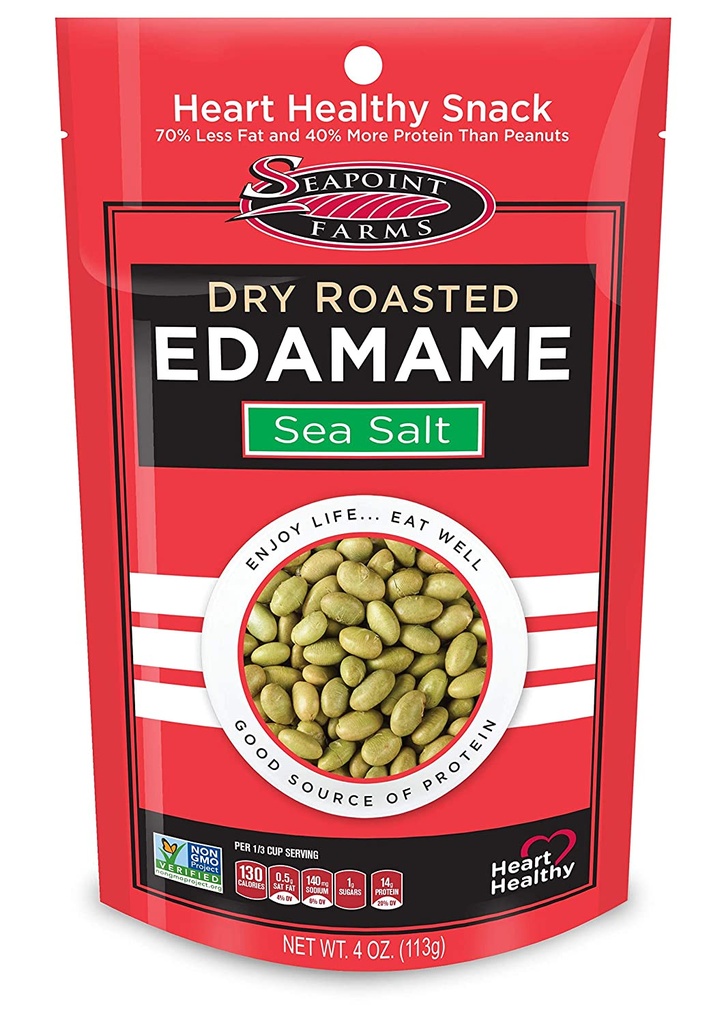 Seapoint Farms Organic Dry Roasted Edamame Sea Salt 4oz