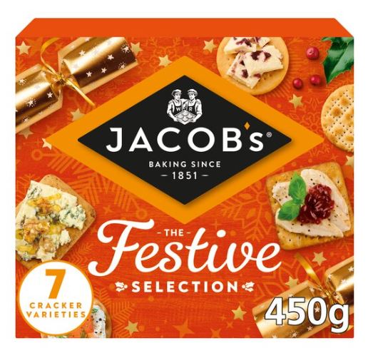 Jacobs Christmas Biscuits for Cheese 450g