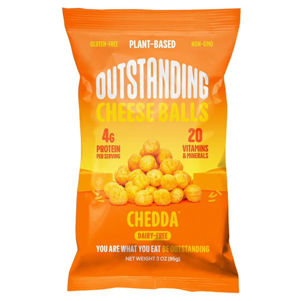 Outstanding Foods Vegan Cheddar Cheese Balls 3oz