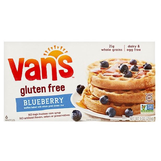 Van's Gluten Free Waffles Blueberry 9oz