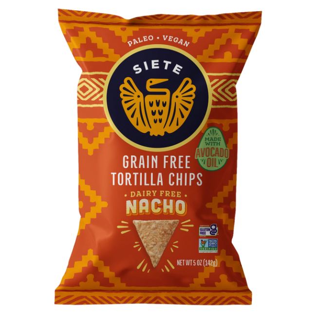 Siete Grain Free Tortilla Chips Nacho 5oz