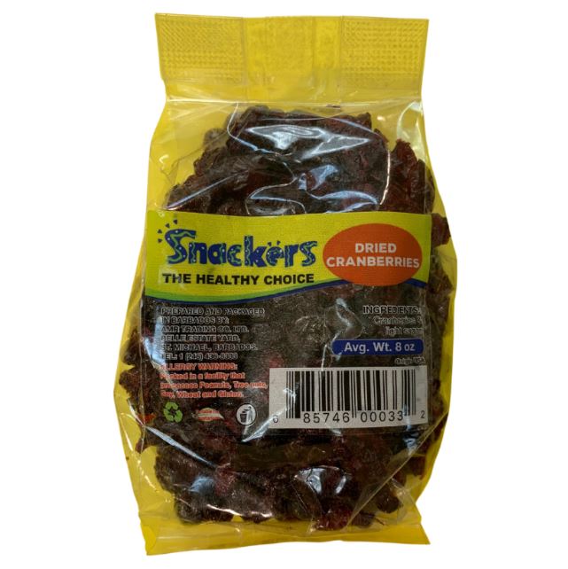 Snackers Dried Cranberries 8oz