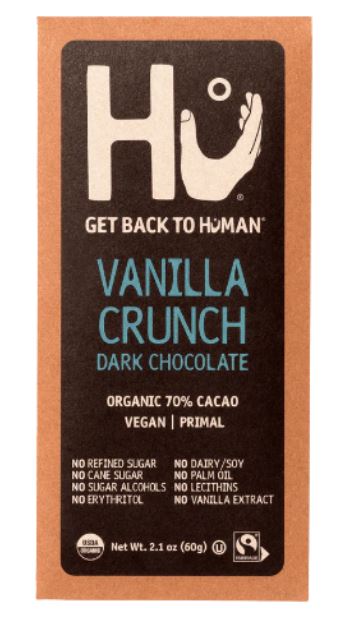 Hu Vanilla Crunch Dark Chocolate Bar 2.1oz