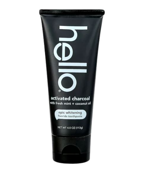 Hello Activated Charcoal Fluoride Free Toothpaste 4oz