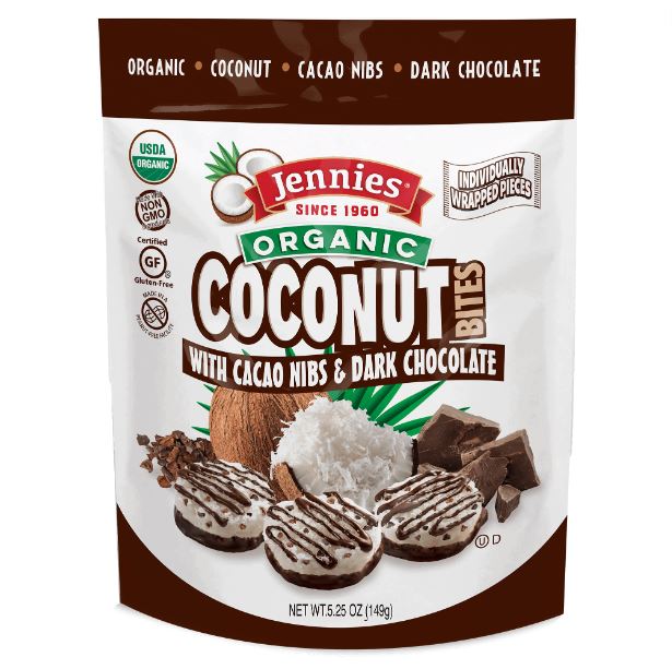 Jennies Coconut Bites Cacao Nibs & Dark Chocolate 5.25oz